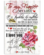 Load image into Gallery viewer, I Love You With All My Heart Gift For Fiancee Vertical Poster
