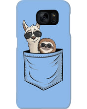 Load image into Gallery viewer, Cool Llama And Sloth In Pocket Meaningful Gift Phone case

