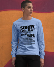 Load image into Gallery viewer, She's My Whole World Gift For Husband Unisex Long Sleeve
