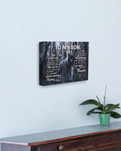 Load image into Gallery viewer, Black Wolf My Love For You Dad Gift For Son Matte Canvas
