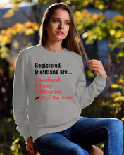 Load image into Gallery viewer, Registered Dietitians Are Intelligent Attractive Printed Mug Sweatshirt
