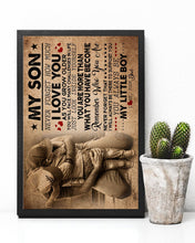Load image into Gallery viewer, Hungging Gift For Son How Much I Love You Vertical Poster
