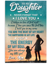 Load image into Gallery viewer, The Energy Of My Soul Mom Gift For Daughter Vertical Poster
