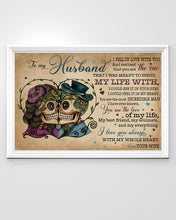 Load image into Gallery viewer, Skull Love You With Whole My Heart Gift For Wife Horizontal Poster
