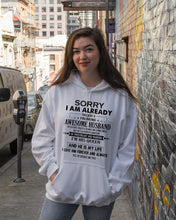 Load image into Gallery viewer, A Freaking Awesome Husband Is My Life Hoodie
