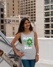 Load image into Gallery viewer, Funny Leprechaun Floss Like A Boss Shamrock Design St Patrick's Day Gift Ladies Flowy Tank
