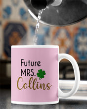 Load image into Gallery viewer, Shamrock Future Mrs Collins St Patrick's Day Mug
