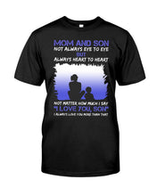 Load image into Gallery viewer, Mom And Son Always Heart To Heart Gift For Family Guys Tee
