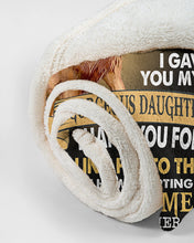 Load image into Gallery viewer, Thank You Roaring Lion Mother Gift For Son In Law Fleece Blanket
