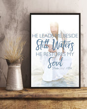 Load image into Gallery viewer, He Leads Me Beside Still Waters Gift For Christian Vertical Poster
