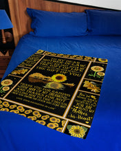 Load image into Gallery viewer, Sunflowers Gift For Mother In Law You Are Also My Daughter In Heart Fleece Blanket
