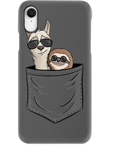 Load image into Gallery viewer, Cool Llama And Sloth In Pocket Meaningful Gift Phone case

