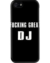 Load image into Gallery viewer, Fucking Great DJ Black And White Printed Mug Phone case
