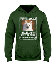 Load image into Gallery viewer, American Eskimo Personal Stalker St. Patrick's Day Printed Mug Hoodie
