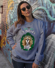 Load image into Gallery viewer, Cavalier Mirror Happy St Patrick's Day Gift For Dog Lovers Sweatshirt
