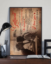 Load image into Gallery viewer, Boyfriend Gift For Girlfriend I Love You To The Moon And Back Vertical Poster
