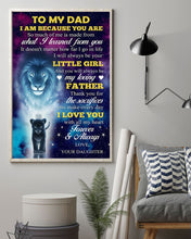 Load image into Gallery viewer, What I Learned From You Lion Daughter Gift For Dad Vertical Poster
