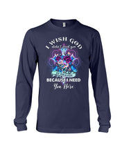 Load image into Gallery viewer, Rose Mandala Pattern I Need You Here Gift For Angel Dad Unisex Long Sleeve
