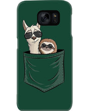 Load image into Gallery viewer, Cool Llama And Sloth In Pocket Meaningful Gift Phone case
