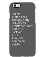 Load image into Gallery viewer, Splints Button Hook Therapy Putty Goniometer Resistance Bands Phone case
