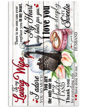 Load image into Gallery viewer, Swans And Flower Love You So Deeply Gift For Wife Vertical Poster
