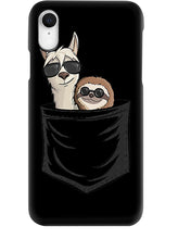 Load image into Gallery viewer, Cool Llama And Sloth In Pocket Meaningful Gift Phone case
