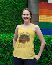 Load image into Gallery viewer, Sing Me A Song Dragonfly Retro Vintage Ladies Flowy Tank
