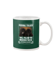 Load image into Gallery viewer, Black Pooshi Black Shipoo Personal Stalker St. Patrick's Day Printed Mug Mug

