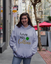 Load image into Gallery viewer, Shamrock Future Mrs Collins St Patrick's Day Hoodie
