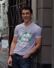 Load image into Gallery viewer, Physical Therapist Green Lip Shamrock St. Patrick's Day Color Changing Mug Guys V-Neck
