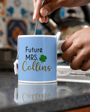 Load image into Gallery viewer, Shamrock Future Mrs Collins St Patrick's Day Mug
