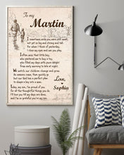 Load image into Gallery viewer, Custom Name Gift For Son I Sometimes Wish You Were Small Vertical Poster
