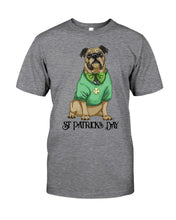 Load image into Gallery viewer, Bulldog Green Tee St Patrick's Day Gift For Dog Lovers Guys Tee
