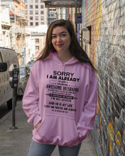 Load image into Gallery viewer, A Freaking Awesome Husband Is My Life Hoodie
