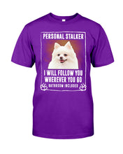 Load image into Gallery viewer, White Pomeranian Will Follow You St. Patrick's Day Printed Mug Guys Tee
