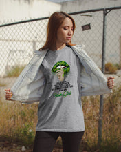 Load image into Gallery viewer, Keep Silent Sparkling Green Lips St Patrick's Day Gift Guys Tee
