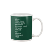 Load image into Gallery viewer, Splints Button Hook Therapy Putty Goniometer Resistance Bands Mug

