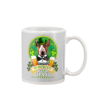 Load image into Gallery viewer, Bull Terrier With Beer Celebrate St Patrick's Day Gift For Dog Lovers Mug

