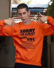 Load image into Gallery viewer, She's My Whole World Gift For Husband Sweatshirt
