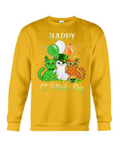 Load image into Gallery viewer, Lovely Cat And Balloons Happy St Patrick's Day Gift For Cat Lovers Sweatshirt

