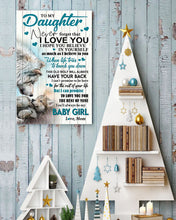 Load image into Gallery viewer, Always Be My Baby Girl Wolf Mom Gift For Daughter Vertical Poster
