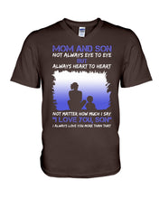 Load image into Gallery viewer, Mom And Son Always Heart To Heart Gift For Family Guys V-Neck
