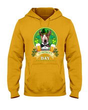 Load image into Gallery viewer, Bull Terrier With Beer Celebrate St Patrick's Day Gift For Dog Lovers Hoodie
