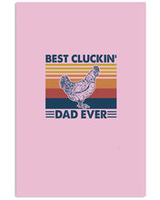 Load image into Gallery viewer, Best Cluckin' Dad Ever Retro Vintage Gift For Dad Vertical Poster
