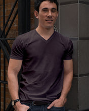 Load image into Gallery viewer, Gift For Grandpa A Big Piece Of My Heart Lives Guys V-Neck
