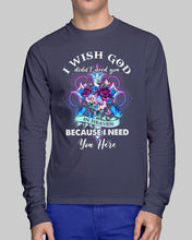 Load image into Gallery viewer, Rose Mandala Pattern I Need You Here Gift For Angel Dad Unisex Long Sleeve
