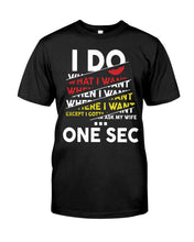 Load image into Gallery viewer, I Do What I Want When I Want Where I Want Guys Tee
