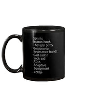 Load image into Gallery viewer, Splints Button Hook Therapy Putty Goniometer Resistance Bands Mug

