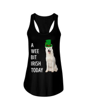 Load image into Gallery viewer, White Siberian Husky Irish Today Dog Lovers St. Patrick's Day Printed Mug Ladies Flowy Tank
