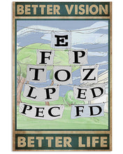 Load image into Gallery viewer, Optometrist Better Vision Better Life Meaningful Gift Vertical Poster
